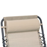 Deck Chair Headrest Cream 40x7.5x15 cm Textilene - Close-Up Angle