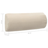 Deck Chair Headrest Cream 40x7.5x15 cm Textilene
