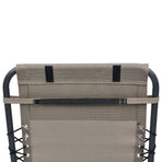 Deck Chair Headrest Taupe 40x7.5x15 cm Textilene
