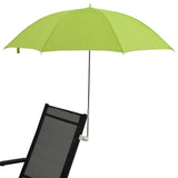Camping Chair Parasols 2 pcs Green 105 cm - Top-Down View