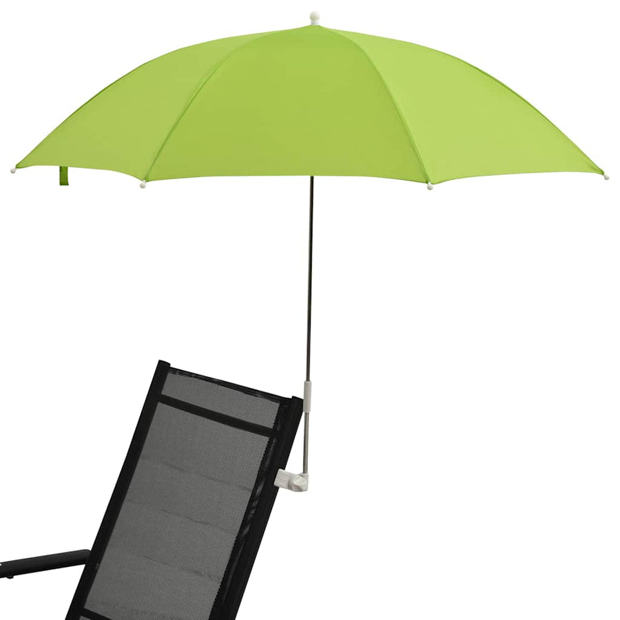 Camping Chair Parasols 2 pcs Green 105 cm