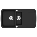 Granite Kitchen Sink Double Basin Black