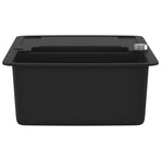 Granite Kitchen Sink Double Basin Black