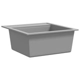 Granite Kitchen Sink Single Basin Grey - Side View