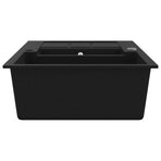 Granite Kitchen Sink Double Basin Black