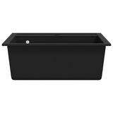 Granite Kitchen Sink Single Basin Black