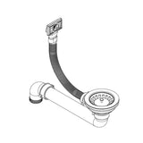 Granite Kitchen Sink Single Basin Round Black - Rear View