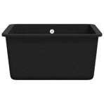 Granite Kitchen Sink Single Basin Black
