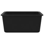 Granite Kitchen Sink Single Basin Black