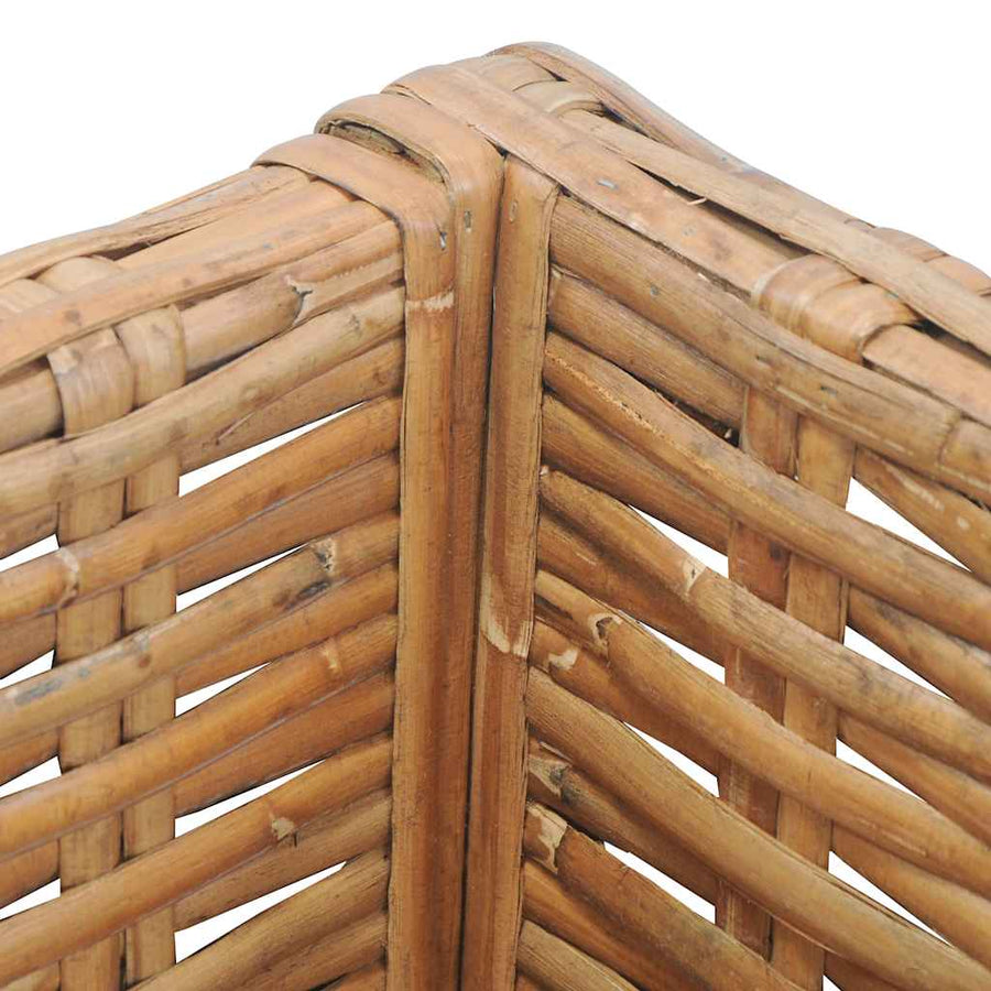 Corner Sofa with Cushions Natural Rattan
