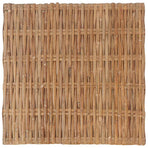 Footrest with Cushion Natural Rattan