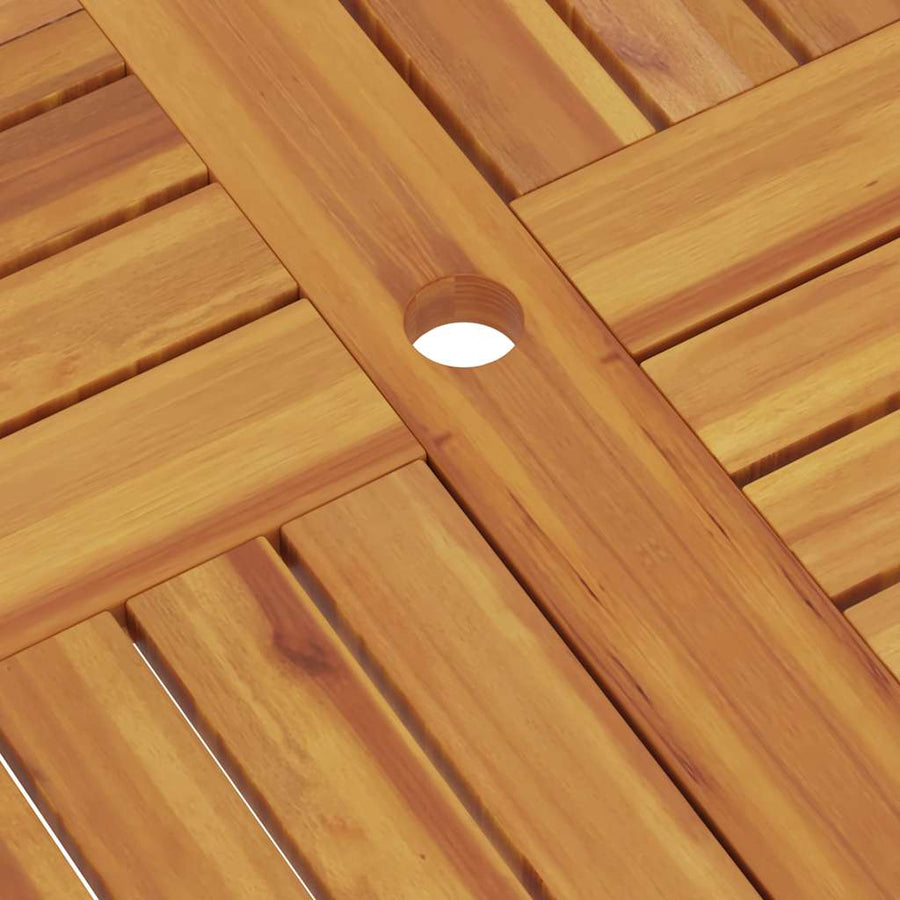 Folding Garden Table 85x85x76 cm Solid Teak Wood