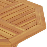 Folding Garden Table 85x85x76 cm Solid Teak Wood - Low Angle