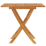 Folding Garden Table 85x85x76 cm Solid Teak Wood - Top-Down View
