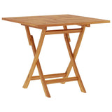 Folding Garden Table 85x85x76 cm Solid Teak Wood