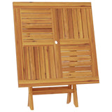 Folding Garden Table 85x85x76 cm Solid Teak Wood