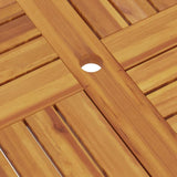 Folding Garden Table 85x85x76 cm Solid Teak Wood