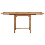 Extending Garden Table (110-160)x80x75cm Solid Teak Wood