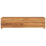 Raised Bed 150x40x38 cm Recycled Teak Wood and Steel