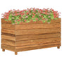 Raised Bed 100x40x55 cm Recycled Teak Wood and Steel