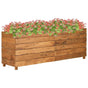 Raised Bed 150x40x55 cm Recycled Teak Wood and Steel