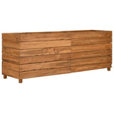 Raised Bed 150x40x55 cm Recycled Teak Wood and Steel