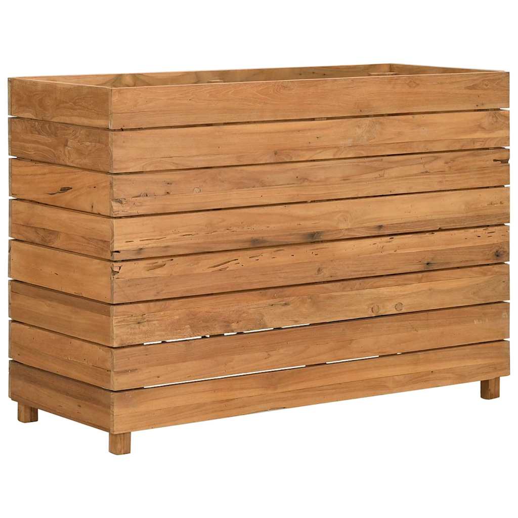 Raised Bed 100x40x72 cm Recycled Teak Wood and Steel
