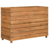 Raised Bed 100x40x72 cm Recycled Teak Wood and Steel
