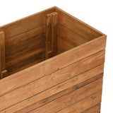 Raised Bed 150x40x72 cm Recycled Teak Wood and Steel - Extra Image