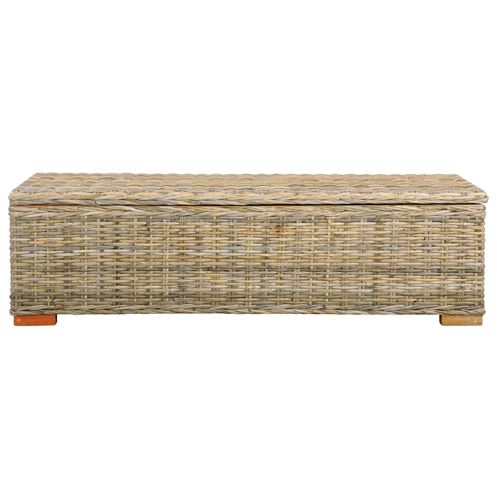 Storage Box 120 cm Kubu Rattan and Solid Mango Wood