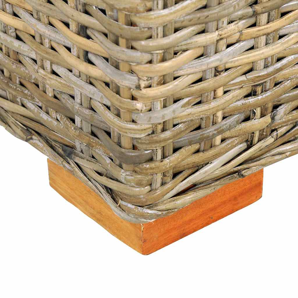 Storage Box 120 cm Kubu Rattan and Solid Mango Wood