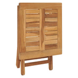 Sun Lounger with Table Solid Teak Wood - Extra Image