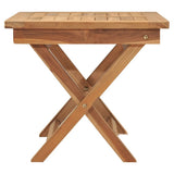 Sun Lounger with Table Solid Teak Wood - Extra Image