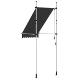 Manual Retractable Awning 100 cm Anthracite - 45-Degree Angle