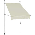 Manual Retractable Awning 100 cm Cream