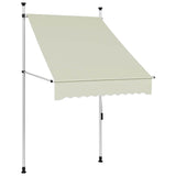 Manual Retractable Awning 100 cm Cream