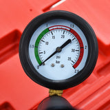 14 Piece Cooling System & Radiator Cap Pressure Tester - Close-Up Angle