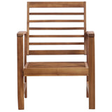 4 Piece Garden Lounge Set Solid Acacia Wood - Top-Down View