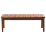 4 Piece Garden Lounge Set Solid Acacia Wood - Low Angle