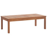 4 Piece Garden Lounge Set with Cushions Solid Acacia Wood - Side View