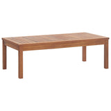4 Piece Garden Lounge Set with Cushions Solid Acacia Wood - Side View