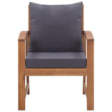 4 Piece Garden Lounge Set with Cushions Solid Acacia Wood - Extra Image