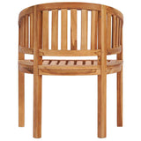 Banana Chair Solid Teak Wood - Rear View