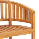 Banana Chair Solid Teak Wood - Low Angle