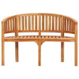 Banana Bench 120 cm Solid Teak Wood - Top-Down View