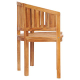 Banana Bench 120 cm Solid Teak Wood - 45-Degree Angle