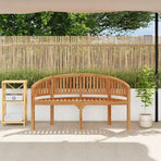 Banana Bench 151 cm Solid Teak Wood
