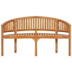 Banana Bench 151 cm Solid Teak Wood
