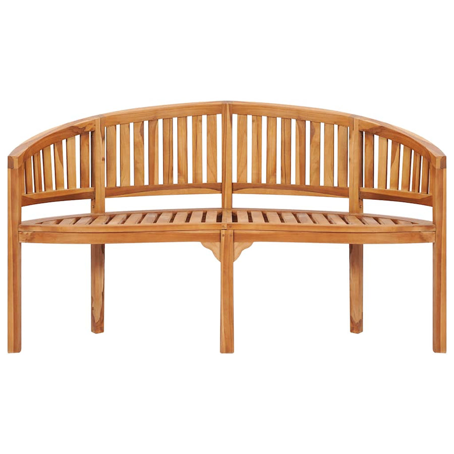 Banana Bench 151 cm Solid Teak Wood