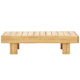 Coffee Table 100x60x25 cm Solid Acacia Wood - Side View